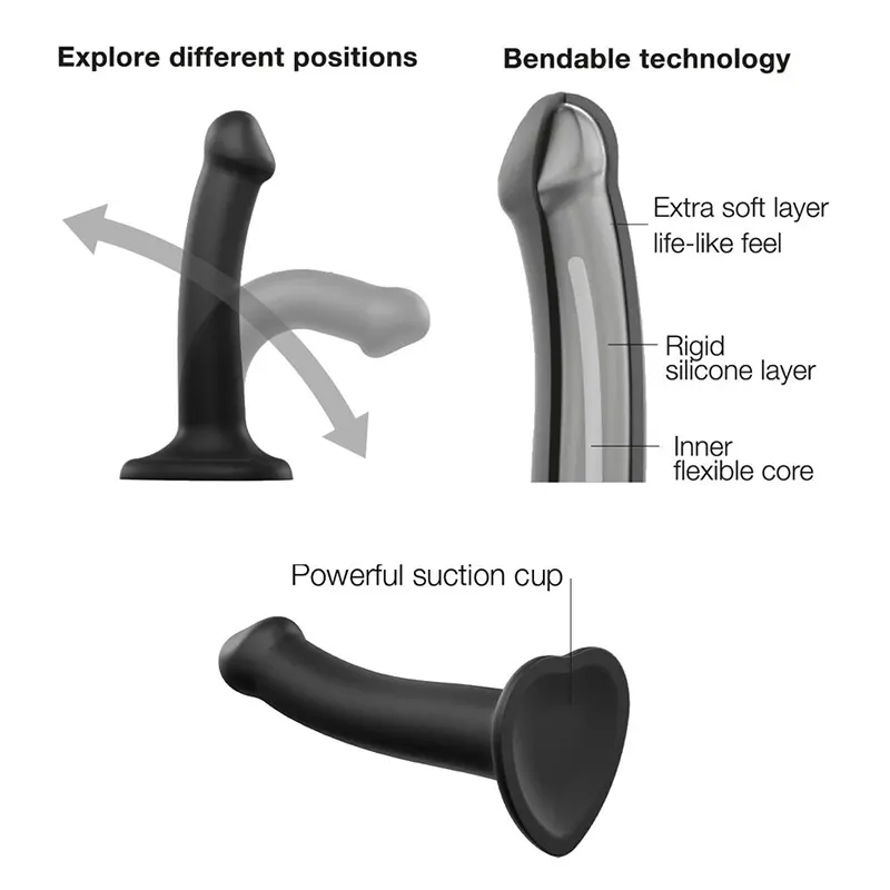 Strap-on-me Dual Density Bendable Dildo