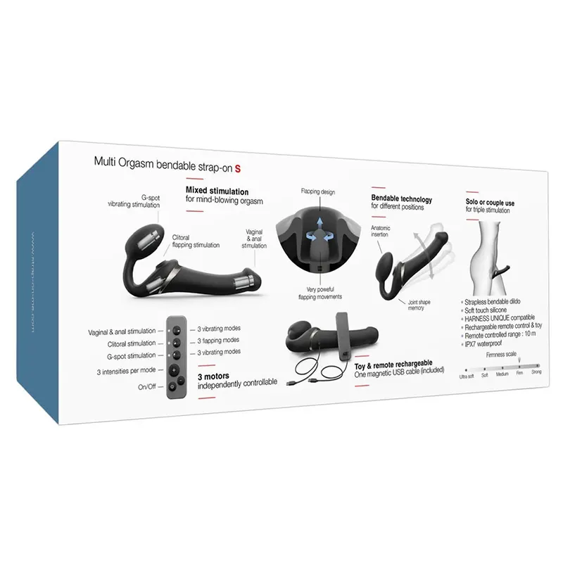 Strap-on-me Multi Orgasm Bendable Strap On