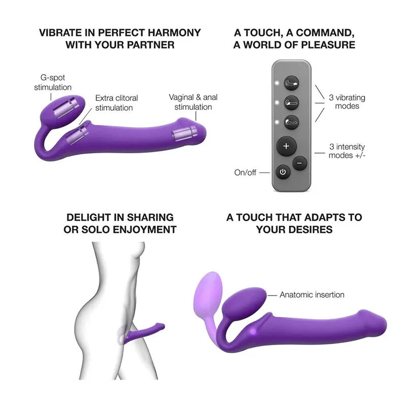Strap-on-me Vibrating Bendable Strap On