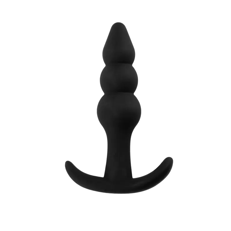Silikonski analni dildo Beaded Plug i lubrikant ku178