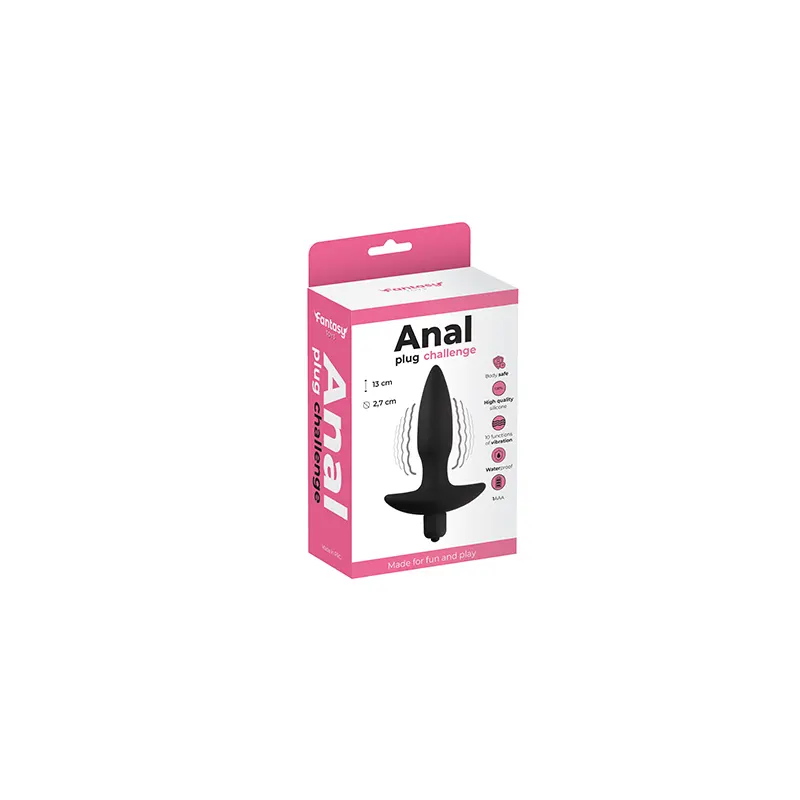 Silikonski analni vibrator S Vibrating Anal Plug i lubrikant ku180