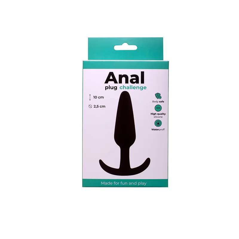 Srednji silikonski analni plug i lubrikant ku185