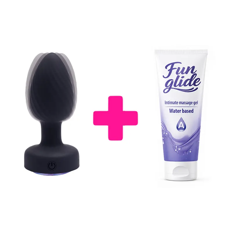 Rotirajuci analni vibrator Achelous i lubrikant ku218