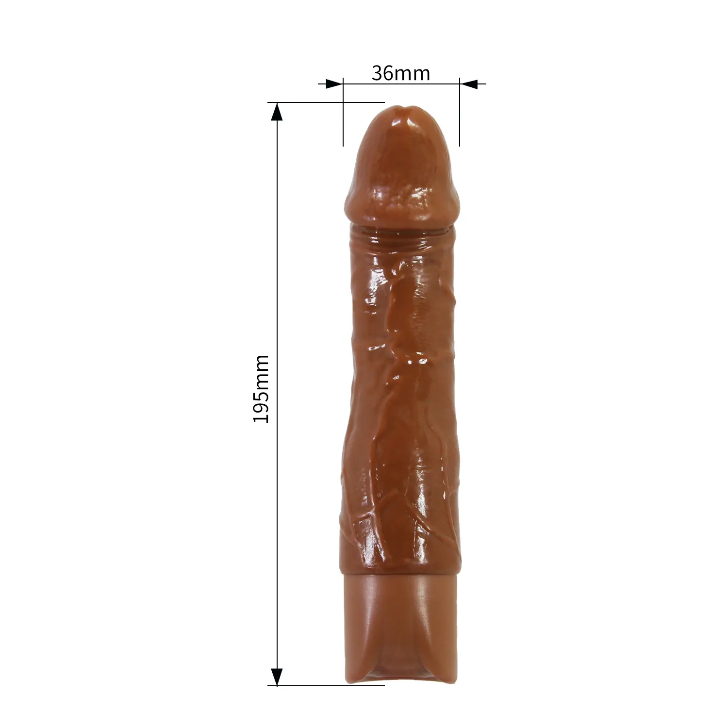 Crni realistični vibrator 20cm Jermain