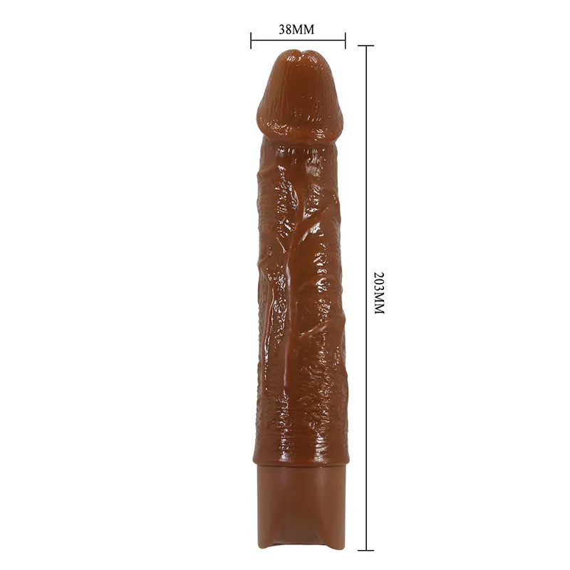 Crni realistični vibrator 20cm Leander