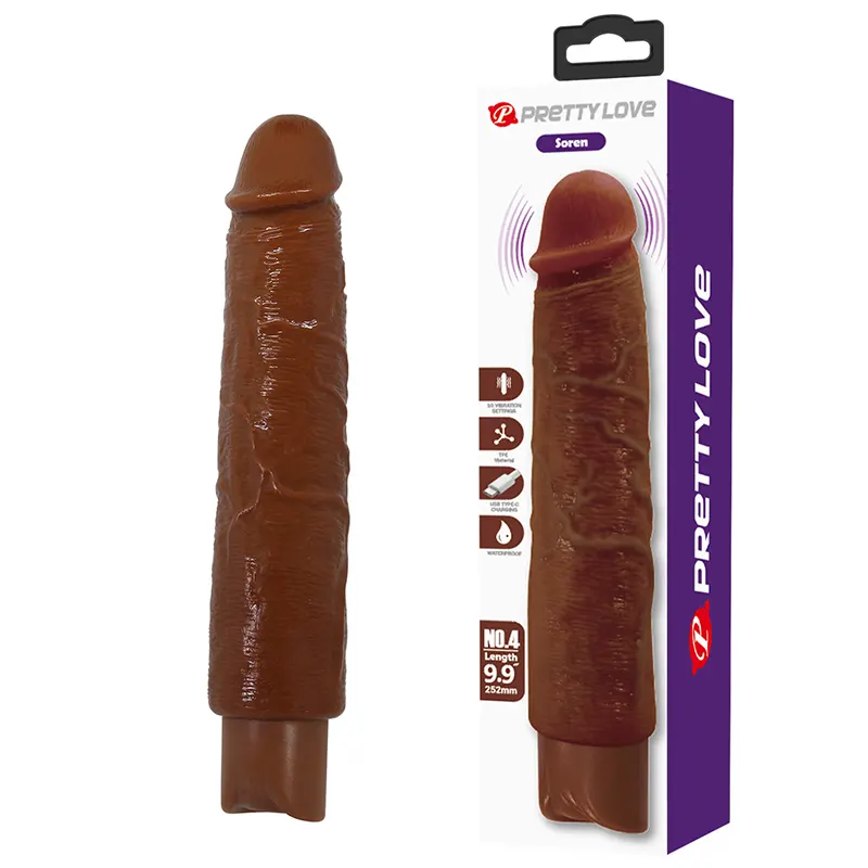 Crni realistični vibrator 25cm Soren