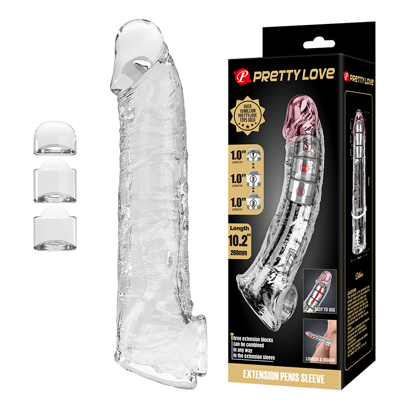 Providna navlaka za penis sa 3 produžetka