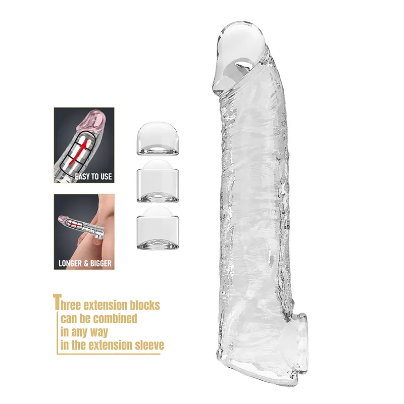 Providna navlaka za penis sa 3 produžetka