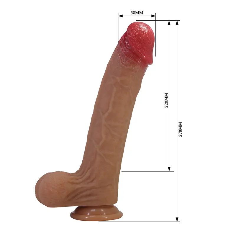 Silikonski dildo 28cm Orson