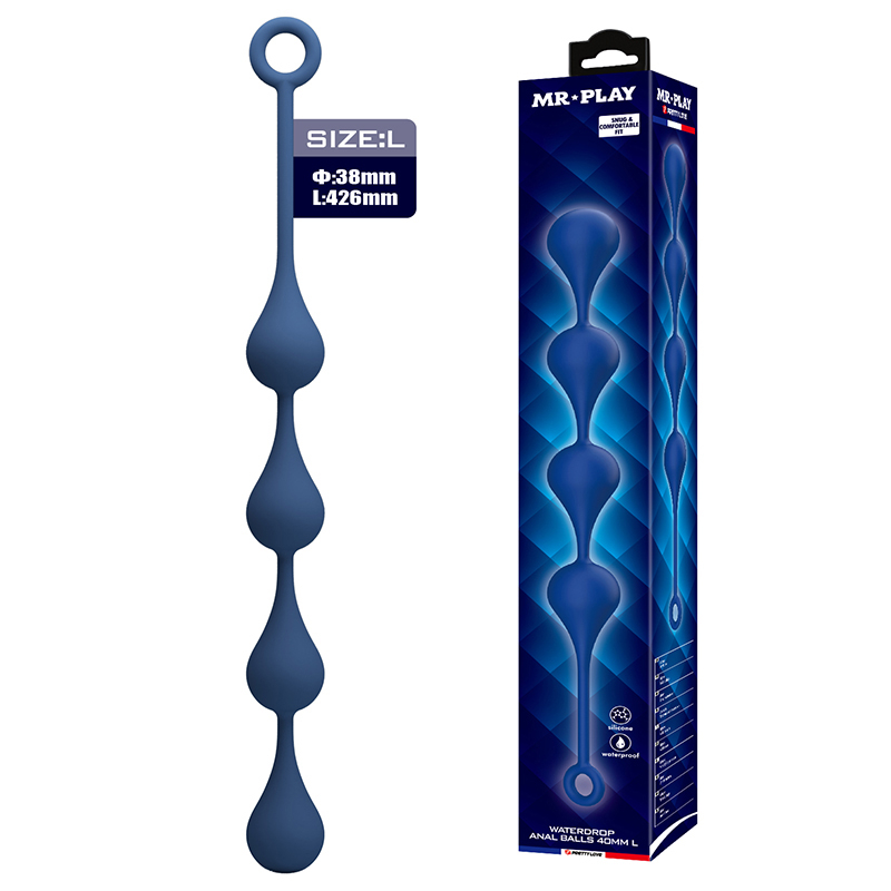 Velike analne kuglice Waterdrop 40cm