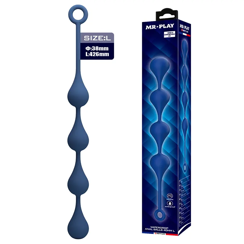 Velike analne kuglice Waterdrop 40cm