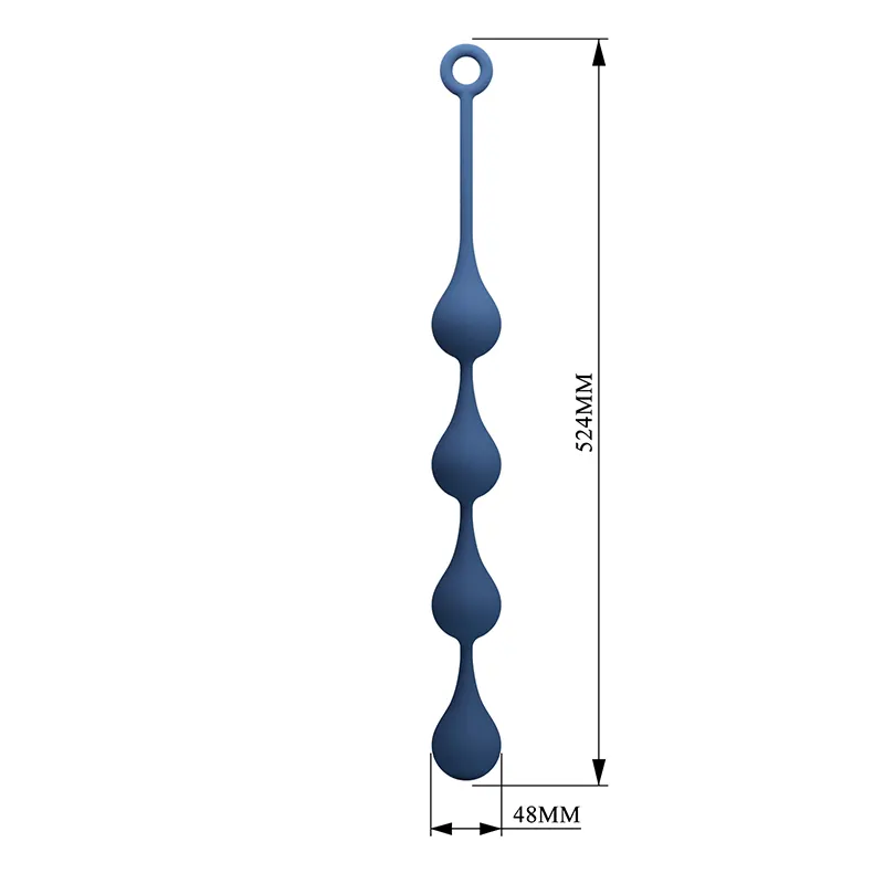 Velike analne kuglice Waterdrop 48cm