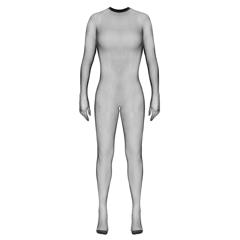 Čarape za celo telo Crotchless Catsuit 2