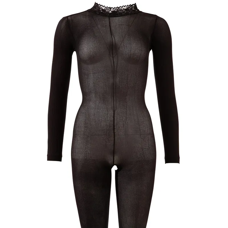 Čarape za celo telo Crotchless Catsuit 3