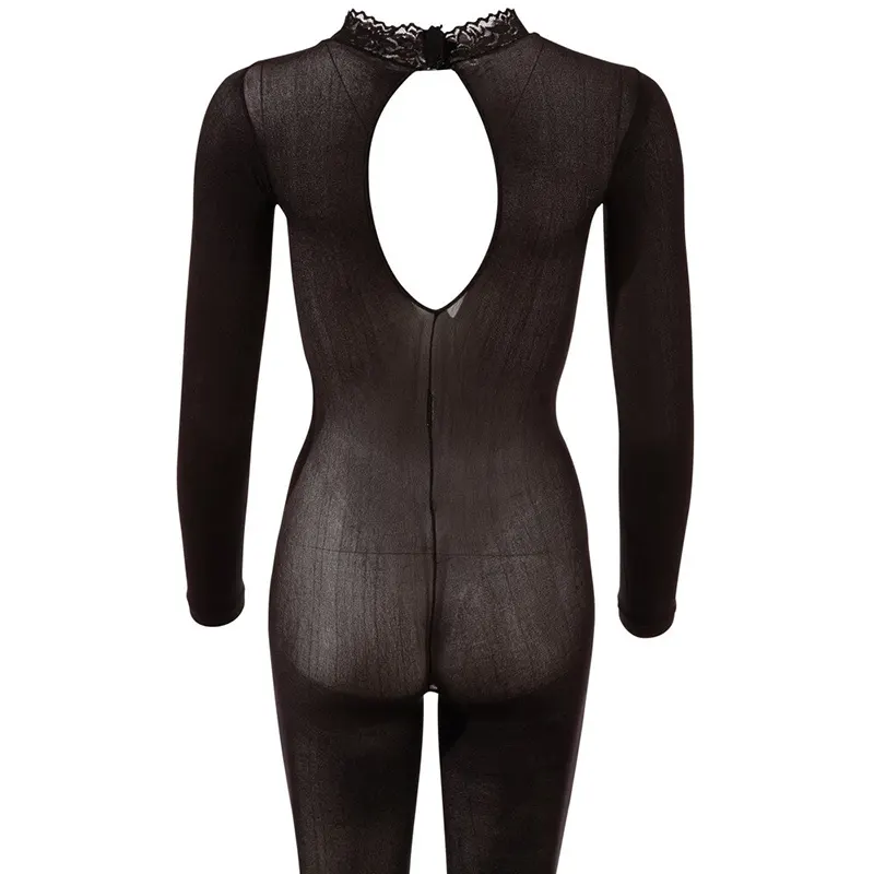 Čarape za celo telo Crotchless Catsuit 3