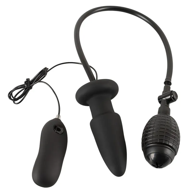 Vibrirajuca analna kupa sa vibracijom Inflatable Vibrating Butt Plug