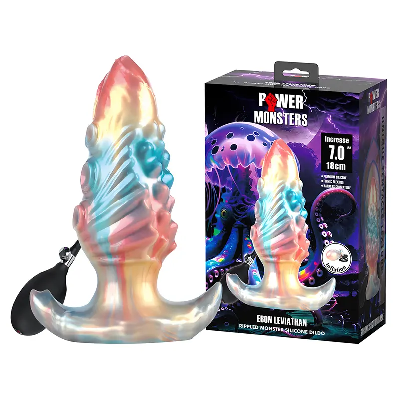 Analni dildo na naduvavanje Ebon Leviathan i Lubrikant Beasty Sperm ku224