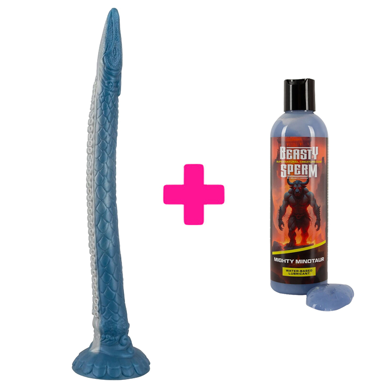 Silikonski Dildo Eel of Ecstasy i Lubrikant Beasty Sperm ku226