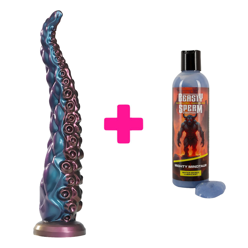 Silikonski dildo Maelstrom Beastlord i Lubrikant Beasty Sperm ku228