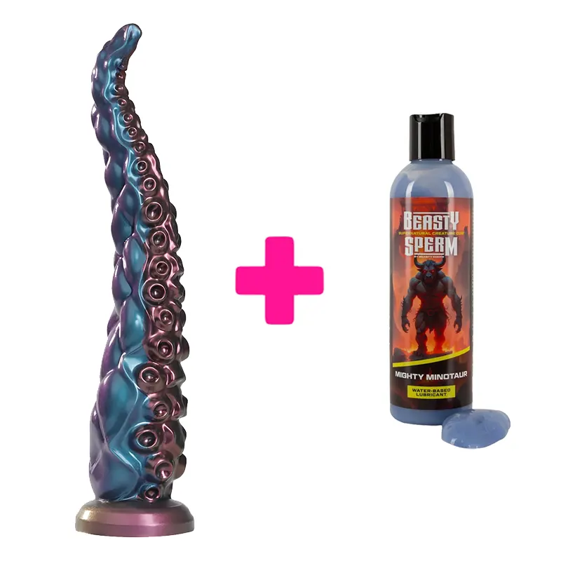 Silikonski dildo Maelstrom Beastlord i Lubrikant Beasty Sperm ku228