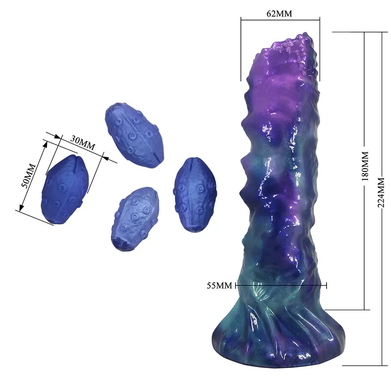 Silikonski dildo sa ejakulacijom Duskwalker Sentinel i Lubrikant Beasty Sperm ku231
