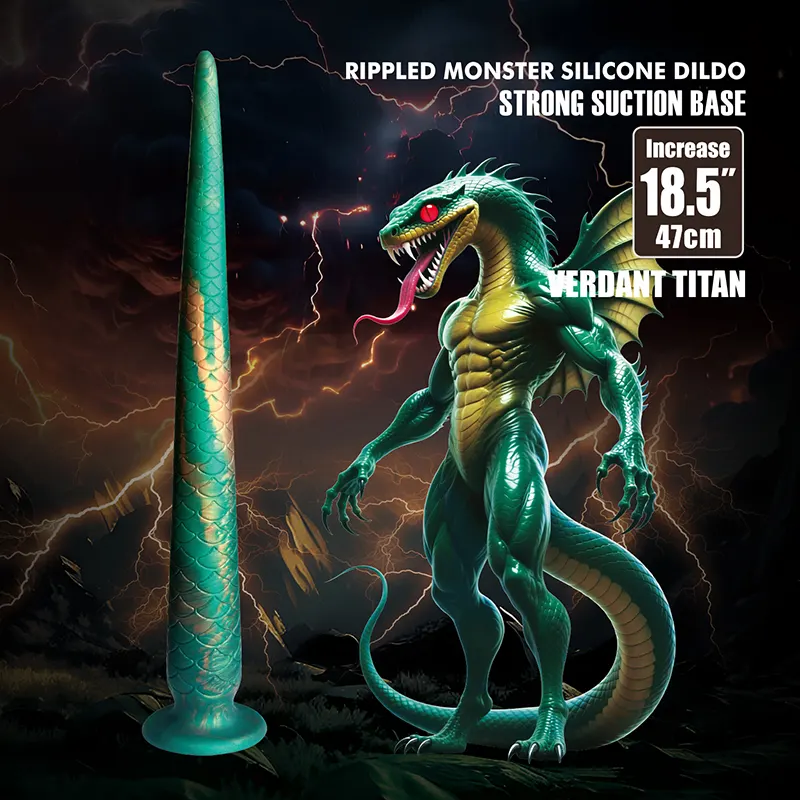 Silikonski dildo Verdant Titan i Lubrikant Beasty Sperm ku233